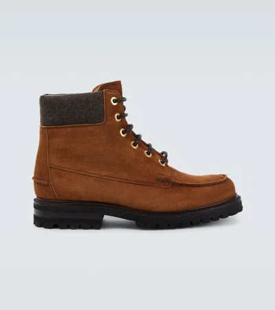 Church's Padstow Suede Lace-up Boots In Brown