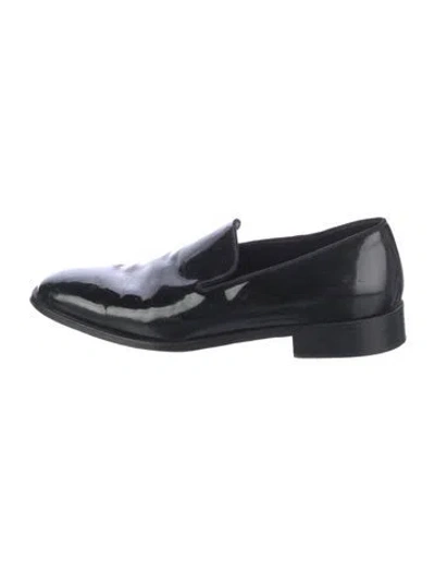 Pre-owned Church's Patent Leather Loafers In Black