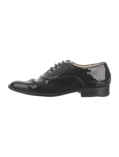 Pre-owned Church's Patent Leather Oxfords In Black