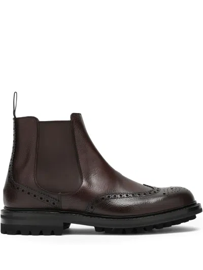 CHURCH'S 纹理切尔西皮靴