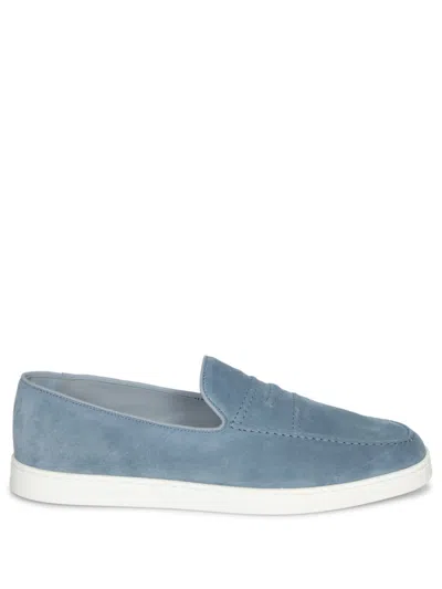 Church's Suede Peebles Slip-on Sneakers In Blue