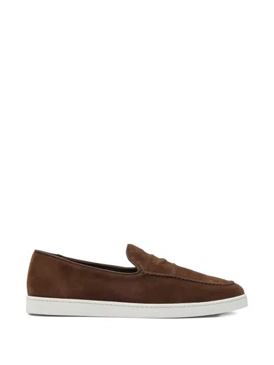 Church's Peebles Suede Loafers In Brown