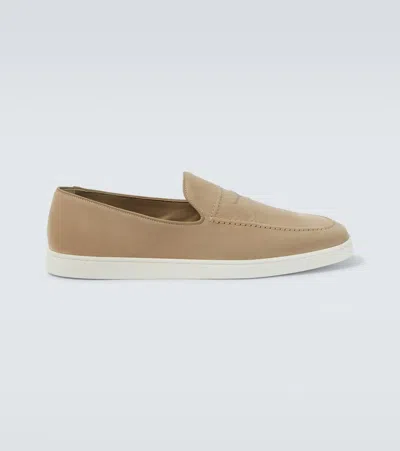Church's Peebles Loafer In Desert-colored Suede Men In Nude