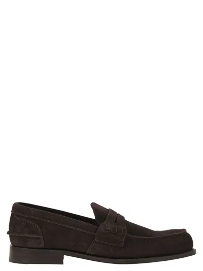 Church's Gateshead Suede Loafers In Brown