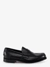 Church's Black Moccasin Flat Shoes With Elegant Detailing For Modern Men