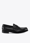 Church's Black Moccasin Flat Shoes With Elegant Detailing For Modern Men In Black
