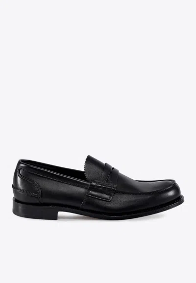 CHURCH'S PEMBREY LEATHER LOAFERS