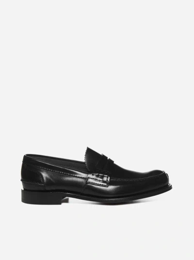 CHURCH'S PEMBREY LEATHER LOAFERS