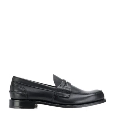 Church's Pembrey Leather Loafers In Black