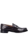 Church's Pembrey Leather Loafers In Red