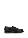Church's Black Moccasin Flat Shoes With Elegant Detailing For Modern Men In Black