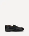 Church's Black Moccasin Flat Shoes With Elegant Detailing For Modern Men In Black