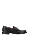 Church's Round Toe Loafers In Black