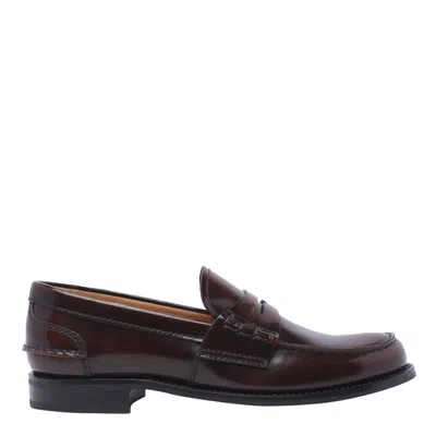 Church's Pembrey Loafers In Red