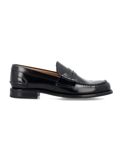 Church's Black Polished Fumè Loafer For Women In Ss24