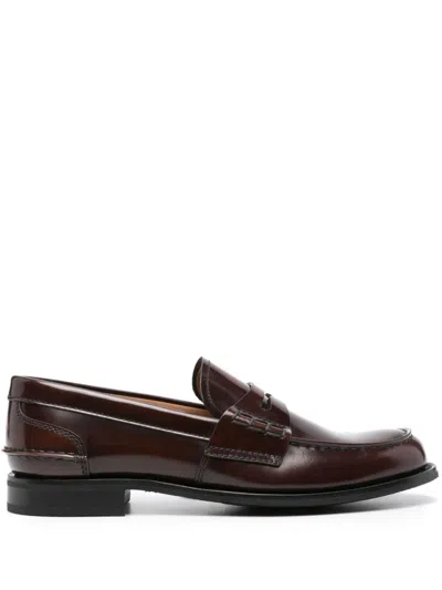 Church's Pembrey W5 Polished Fumè Loafer In Brown