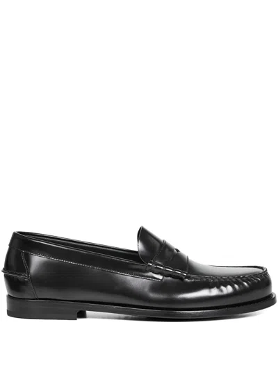 Church's Penny Band Stitched Loafers In Black