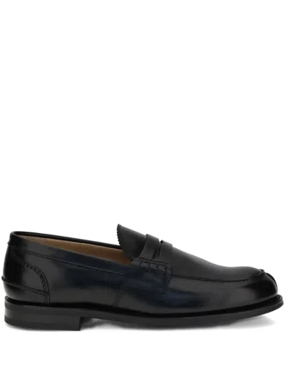 CHURCH'S PENNY LEATHER LOAFERS