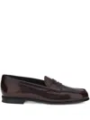 Church's Brown Calf Leather Bos Taurus Slip-on Loafers In Brown