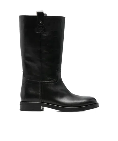 Church's Peyton Round-toe Boots In Black