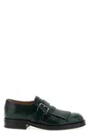 Church's Lace Up Shoes With Brogue And Fringe Detail In Green