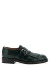 Church's Lace Up Shoes With Brogue And Fringe Detail In Green