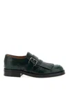 Church's Lace Up Shoes With Brogue And Fringe Detail In Green