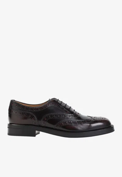 Church's Pilar Leather Brogue Shoes In Brown