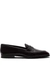 Church's Polished-finish Leather Loafers In Red