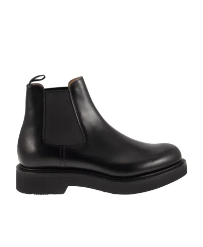 Church's Polished-leather Ankle Boots In Black