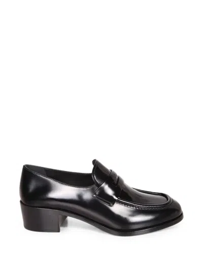 Church's Polished Leather Loafers In Black