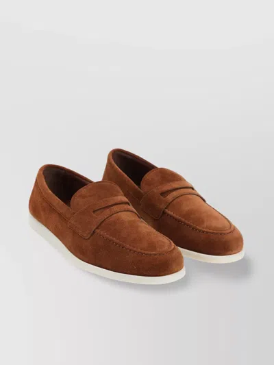 Church's Portsmouth Loafers In Suede Finish In Brown