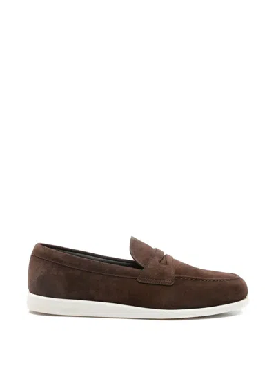 Church's Portsmouth Suede Loafers In Brown