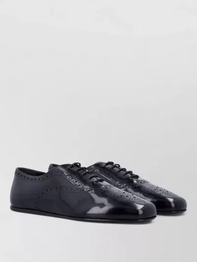 Church's Rebecca Lace Up Leather Brogue Oxford In Blue