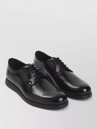 Church's Redruth Derby Shoes Brushed Leather Construction In Black