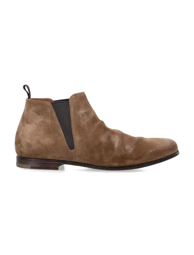 Church's Vintage Suede Ankle Boots In Brown