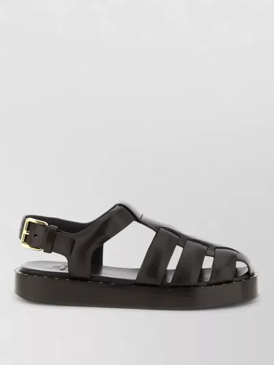 Church's Reika Sandals Open Toe Ankle Strap In Black