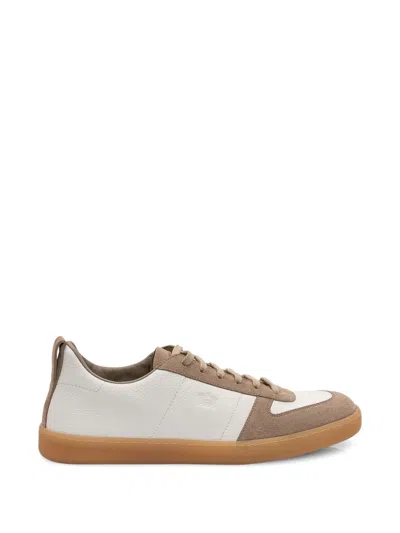 Church's Repton Textured-leather And Suede Sneakers In Neutral