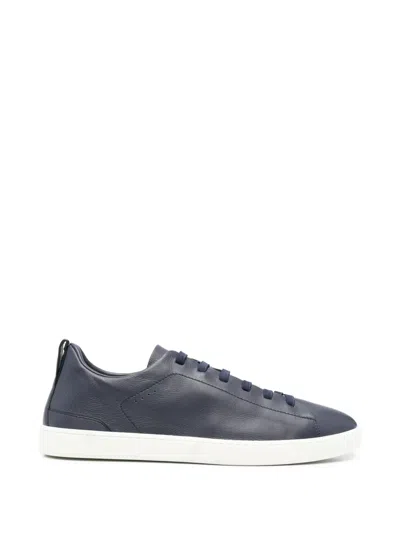 Church's Rhochdale Lace-up Leather Sneakers In Blue