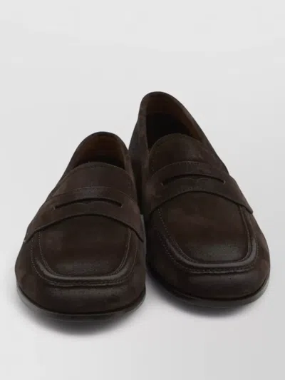 Church's Rother Vintage Effect Suede Penny Loafers In Brown