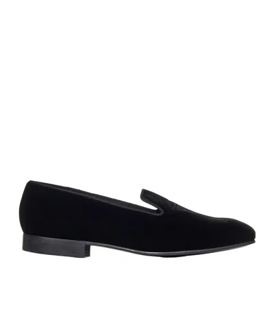 Church's Round Head Loafer Shoes In Black