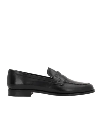 Church's Round Head Loafer Shoes In Black