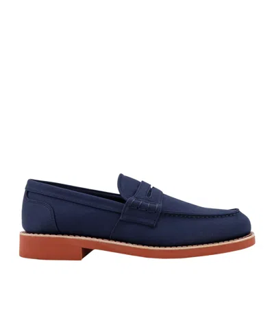 Church's Round Head Loafer Shoes In Blue
