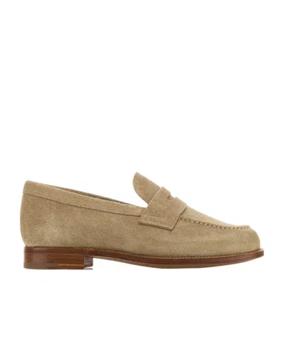 Church's Round Head Loafer Shoes In Brown