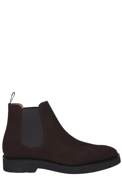 Church's Amberley R173 Suede Chelsea Boots In Brown