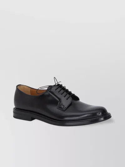 Church's Round Toe Leather Lace-up Shoes In Black