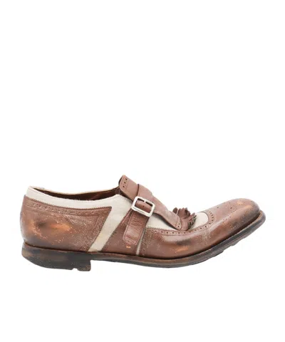 Church's Brown And Ecru Leather Formal Shoes In Multi