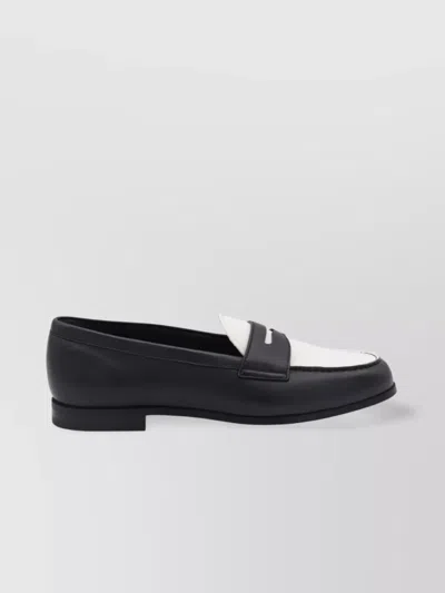Church's Round Toe Loafers Contrasting Detail In Blue