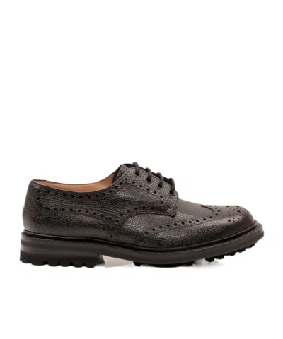 Church's Round-toe Lace-up Derby Shoes In Black