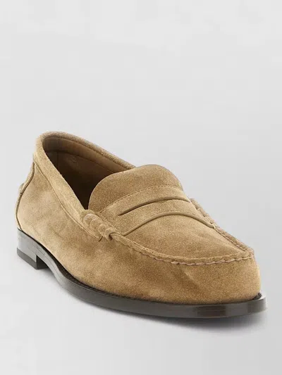 Church's Rowley Loafers Penny Strap Round Toe Suede In Brown